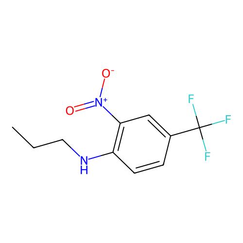2-nitro-N-propyl-4-(trifluoromethyl)aniline structure