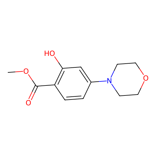 Methyl 2-hydroxy-4-morpholinobenzoate structure