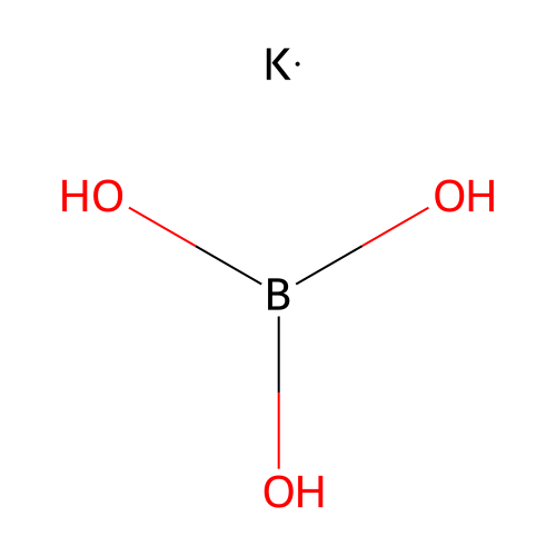 Boric acid (H3BO3), potassium salt (1:?) structure