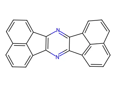 Diacenaphtho[1,2-B:1',2'-E]pyrazine structure