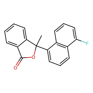 3-(5-Fluoronaphthalen-1-yl)-3-methyl-2-benzofuran-1(3h)-one structure