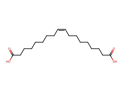 (E)-octadec-2-enedioic acid structure