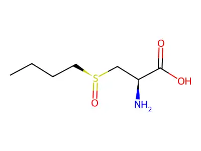 (2R)-2-amino-3-butylsulfinylpropanoic acid structure