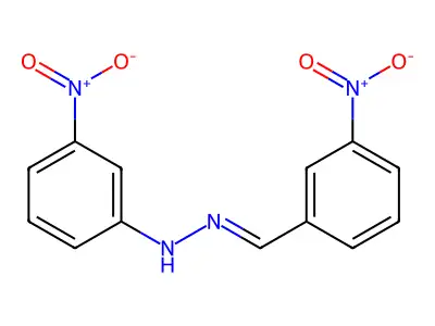 3-Nitrobenzaldehyde 2-(3-nitrophenyl)hydrazone structure