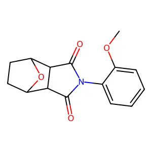 2-(2-Methoxyphenyl)hexahydro-1H-4,7-epoxyisoindole-1,3(2H)-dione structure