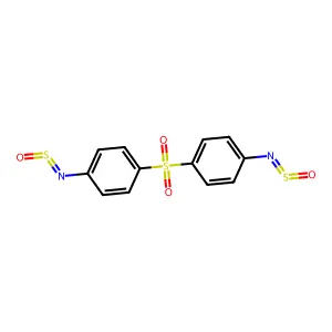 1-(Sulfinylamino)-4-[4-(sulfinylamino)phenyl]sulfonylbenzene structure
