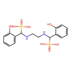 (Ethane-1,2-diylbis(imino((2-hydroxyphenyl)methylene)))bisphosphonic acid structure