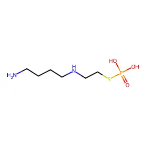 S-(2-((4-aminobutyl)amino)ethyl)phosphorothioate structure