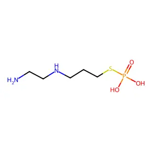 Phosphorothioic acid, S-(3-((2-aminoethyl)amino)propyl) ester structure
