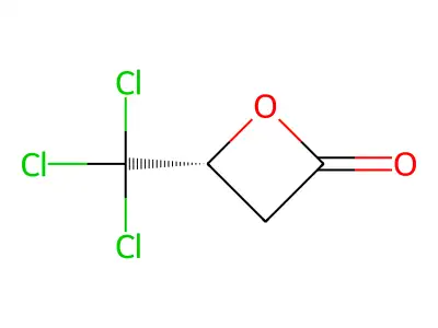 (R)-4-(Trichloromethyl)-2-oxetanone structure