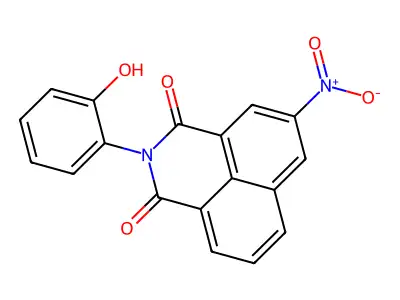 2-(2-hydroxyphenyl)-5-nitro-1H-benzo[de]isoquinoline-1,3(2H)-dione structure