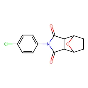 2-(4-Chlorophenyl)hexahydro-1H-4,7-epoxyisoindole-1,3(2H)-dione structure