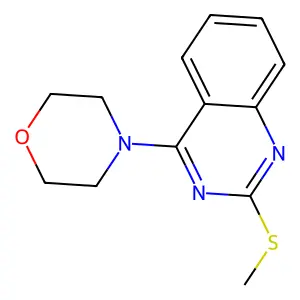 2-(Methylsulfanyl)-4-morpholinoquinazoline structure