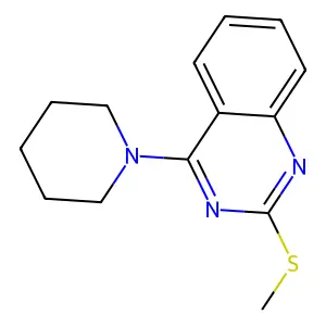 2-(Methylsulfanyl)-4-piperidinoquinazoline structure