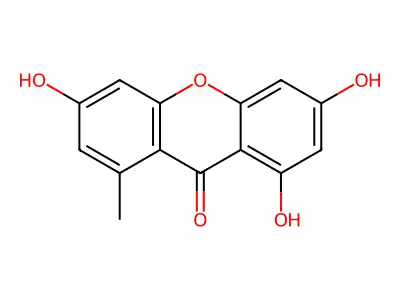 Norlichexanthone structure