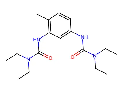 3,3'-(4-Methyl-1,3-phenylene)bis(1,1-diethylurea) structure