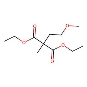 Diethyl (2-methoxyethyl)methylpropanedioate structure