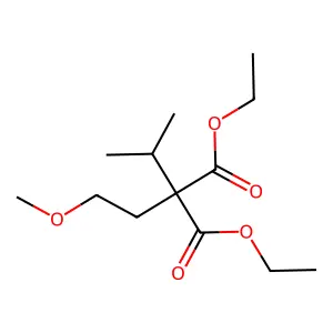 Diethyl (2-methoxyethyl)isopropylpropanedioate structure