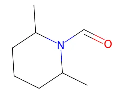 2,6-Dimethyl-1-piperidinecarboxaldehyde structure