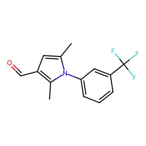 2,5-Dimethyl-1-[3-(trifluoromethyl)phenyl]-1H-pyrrole-3-carbaldehyde structure