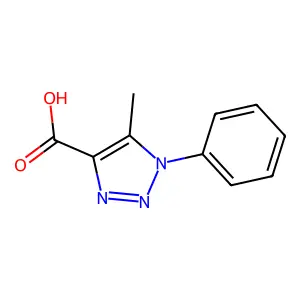5-methyl-1-phenyl-1H-1,2,3-triazole-4-carboxylic acid structure