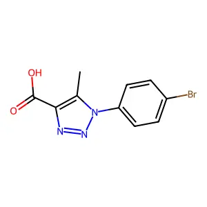 1-(4-Bromophenyl)-5-methyl-1H-1,2,3-triazole-4-carboxylic acid structure