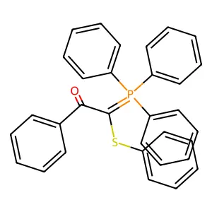 1-Phenyl-2-(phenylsulfanyl)-2-(triphenyl-lambda~5~-phosphanylidene)ethan-1-one structure