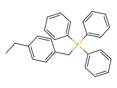 (4-Ethylphenyl)methyl-triphenylphosphanium structure