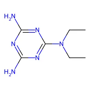 2,4-Diamino-6-diethylamino-1,3,5-triazine structure