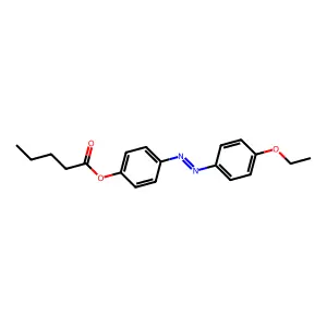 Pentanoic acid, 4-(2-(4-ethoxyphenyl)diazenyl)phenyl ester structure