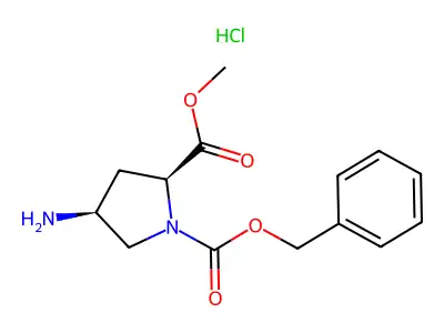 1-Benzyl 2-methyl 4-aminopyrrolidine-1,2-dicarboxylate structure
