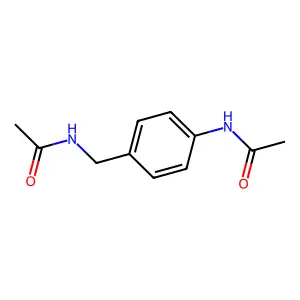 N-[(4-acetamidophenyl)methyl]acetamide structure