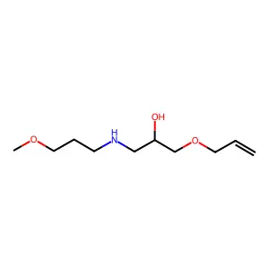 1-[(3-Methoxypropyl)amino]-3-[(prop-2-en-1-yl)oxy]propan-2-ol structure
