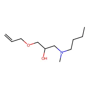 1-[Butyl(methyl)amino]-3-[(prop-2-en-1-yl)oxy]propan-2-ol structure