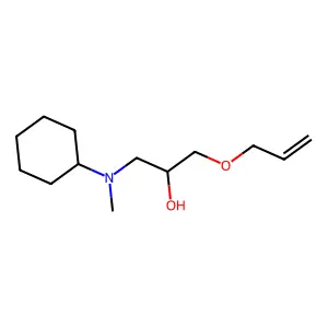 1-[Cyclohexyl(methyl)amino]-3-[(prop-2-en-1-yl)oxy]propan-2-ol structure