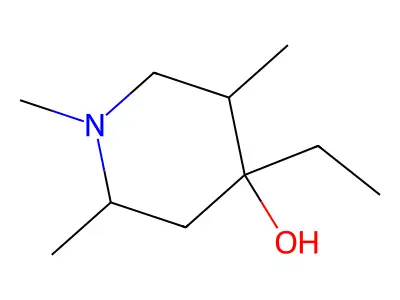 4-Ethyl-1,2,5-trimethylpiperidin-4-ol structure