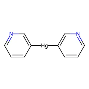 Bis(3-pyridinyl)mercury structure