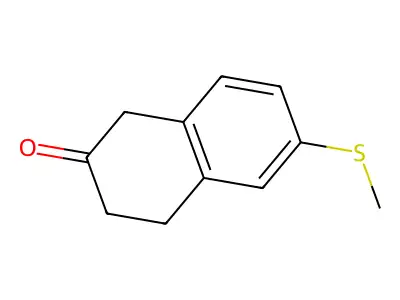 6-Methylsulfanyltetralin-2-one structure