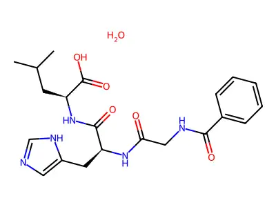 Hippuryl-histidyl-leucine structure