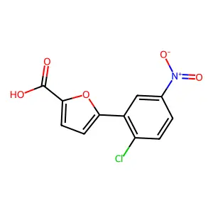 5-(2-Chloro-5-nitrophenyl)furan-2-carboxylic acid structure