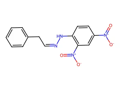 Phenylacetaldehyde 2,4-dinitrophenylhydrazone structure