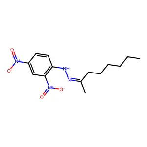 1-(2,4-Dinitrophenyl)-2-(octan-2-ylidene)hydrazine structure
