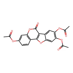 7,11,12-Triacetoxycoumestan structure