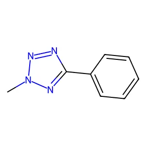 2-Methyl-5-phenyl-2H-tetrazole structure