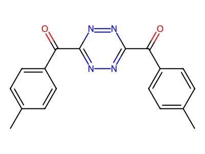 (1,2,4,5-Tetrazine-3,6-diyl)bis[(4-methylphenyl)methanone] structure