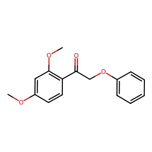 1-(2,4-Dimethoxyphenyl)-2-phenoxyethan-1-one structure
