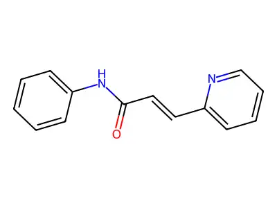 N-phenyl-3-pyridin-2-ylprop-2-enamide structure