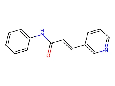 N-phenyl-3-pyridin-3-ylprop-2-enamide structure