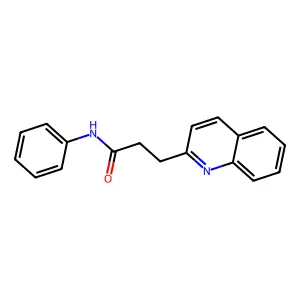 N-Phenyl-3-(quinolin-2-yl)propanamide structure