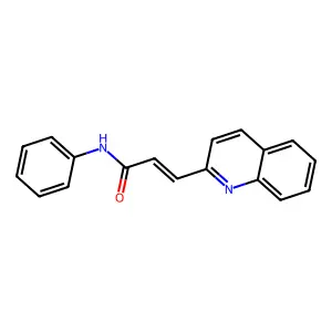 N-苯基-3-喹啉-2-基丙-2-烯酰胺 structure